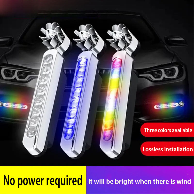 2Pieces Car Wind Power LED